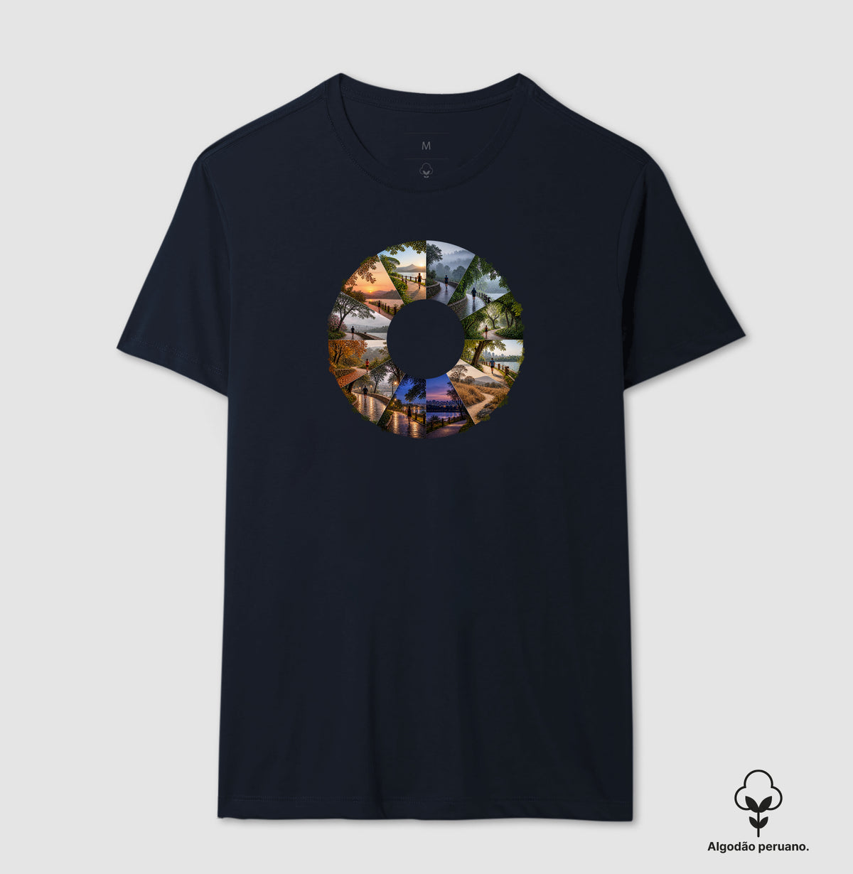 Camiseta Algodão Peruano - Um Ano em Movimento