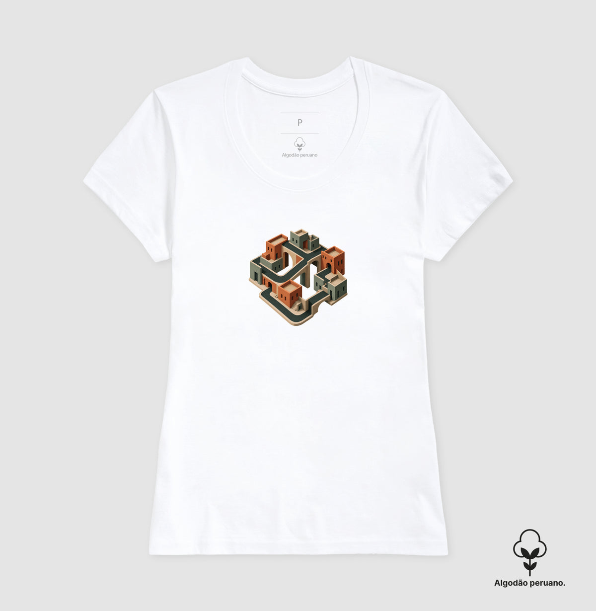 Camiseta Algodão Peruano - Quarteirão Infinito