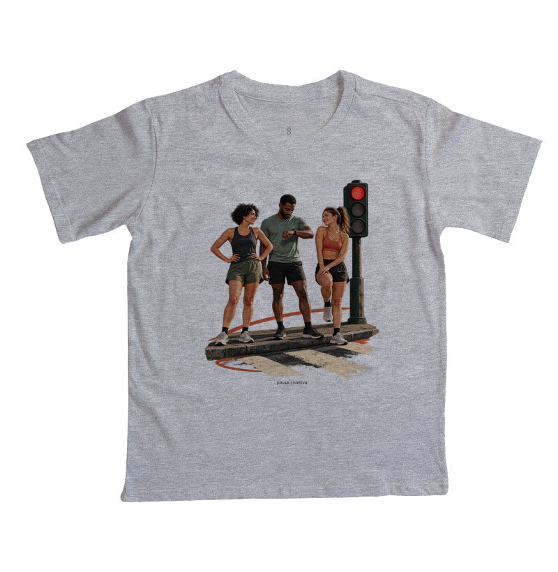 Camiseta Infantil - Semáforo Vermelho