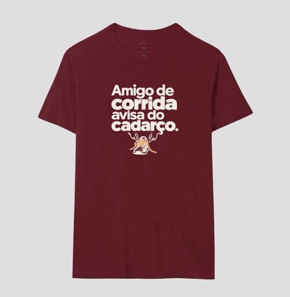 Camiseta Unissex - Cuidado Pequeno, Masculino, Bordeaux