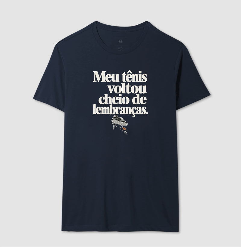 Camiseta Unissex - Areia de Brinde, Masculino, Marinho