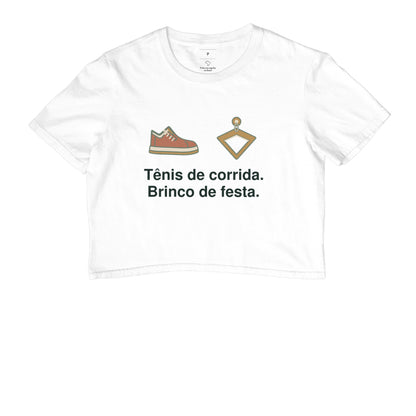 Cropped - Tênis e Festa, Branca