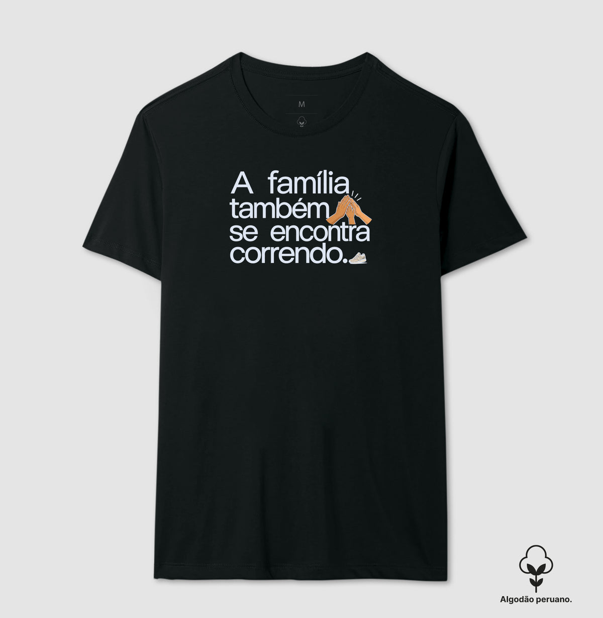 Camiseta Algodão Peruano - Família na Calçada
