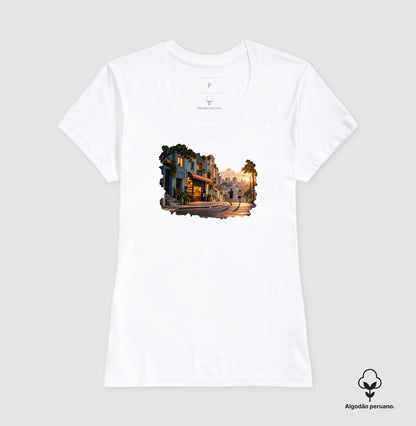 Camiseta Algodão Peruano - A Cidade Acorda