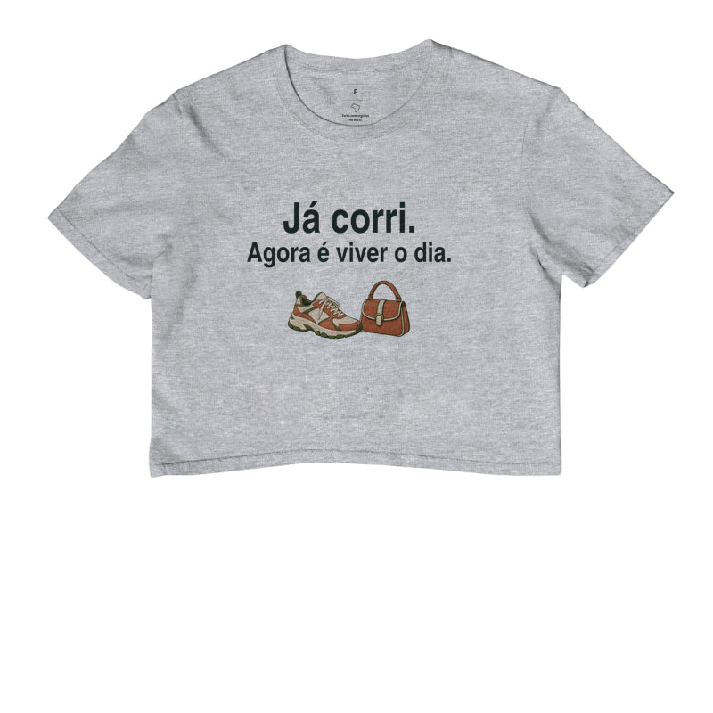 Cropped - Dia Inteiro, Cinza