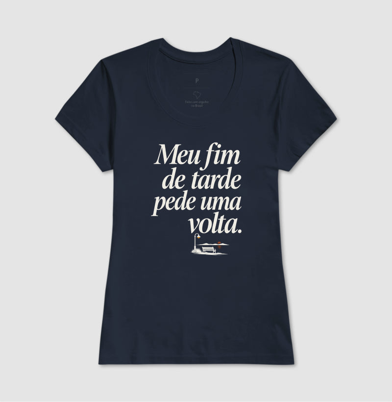 Camiseta Unissex - Noite de Esquina, Feminino, Marinho