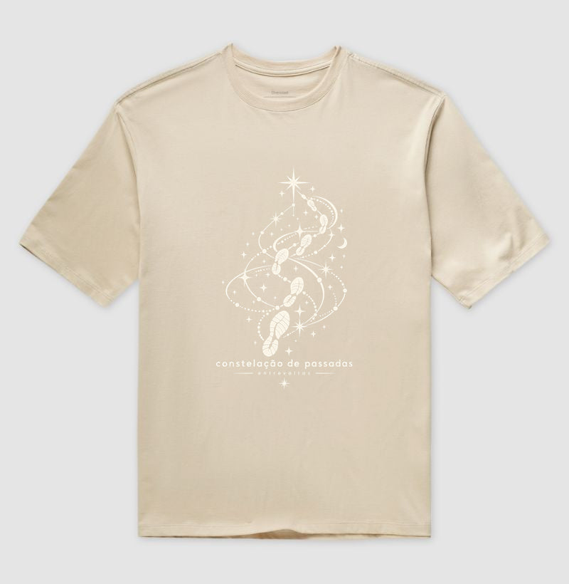 Camiseta Oversized - Constelação de passadas