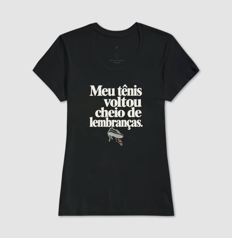 Camiseta Unissex - Areia de Brinde, Feminino, Preta