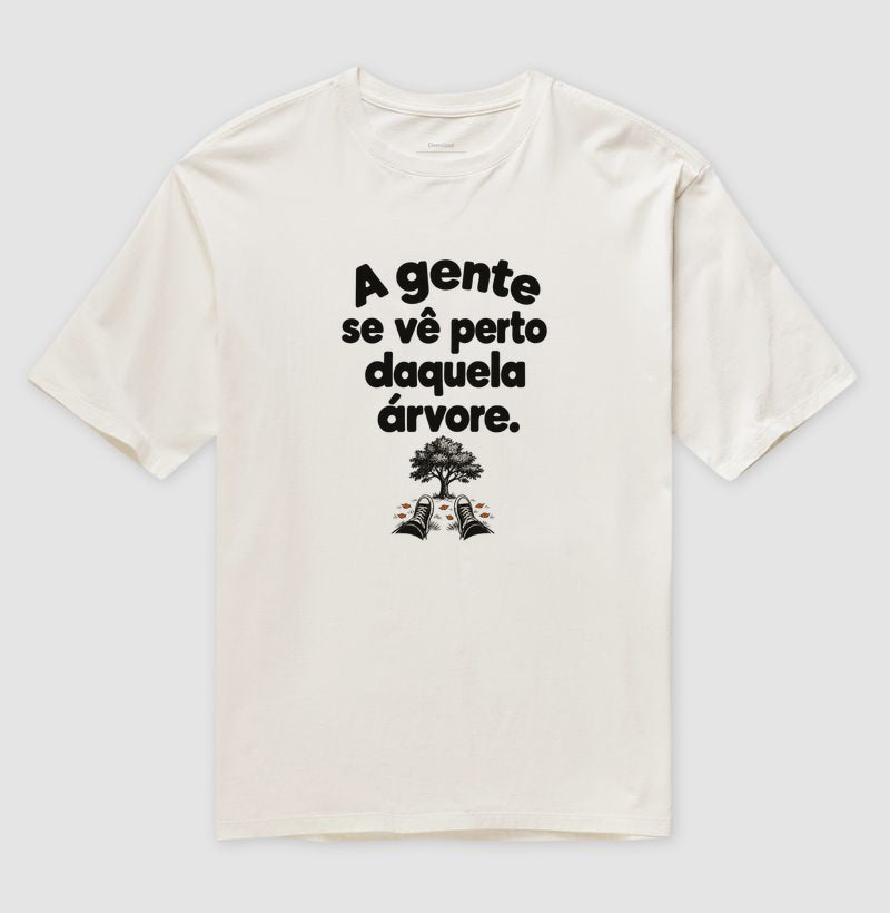 Camiseta Oversized - Ponto de Encontro, Off White
