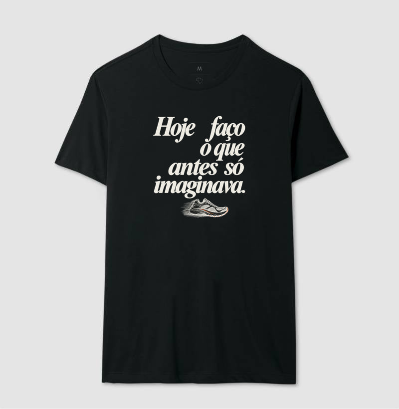 Camiseta Unissex - Passo que Antes Faltava, Masculino, Preta