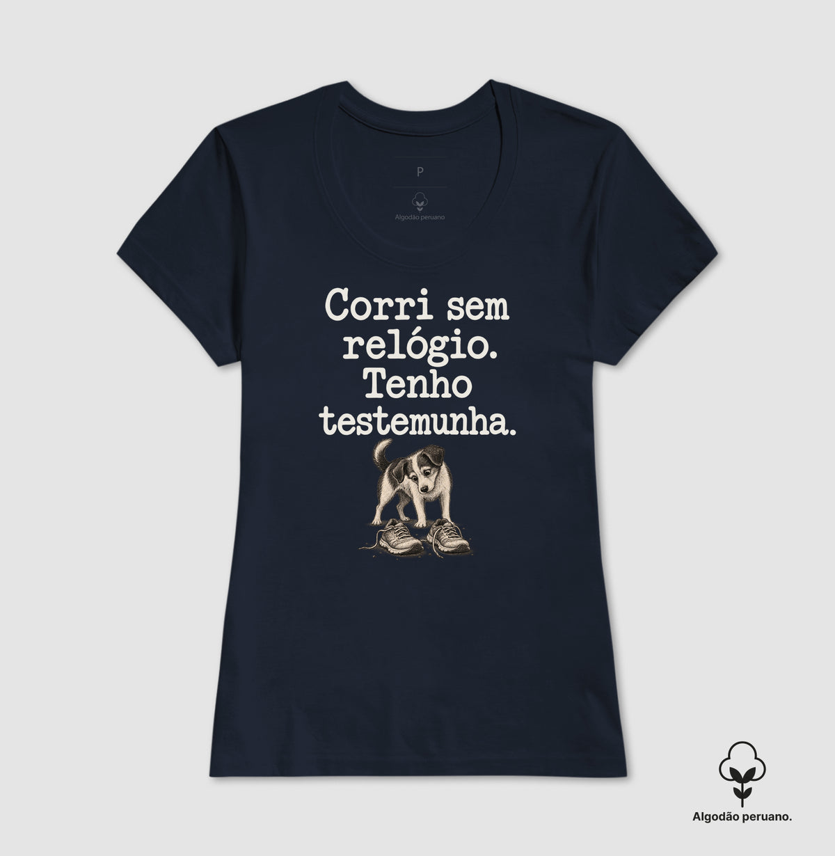Camiseta Algodão Peruano - Relógio em Casa