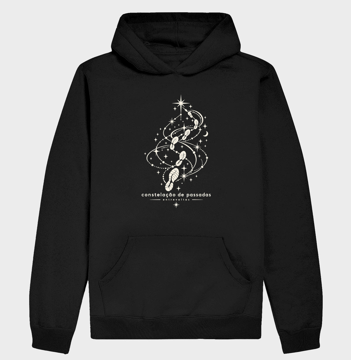 Hoodie moletom - Constelação de passadas