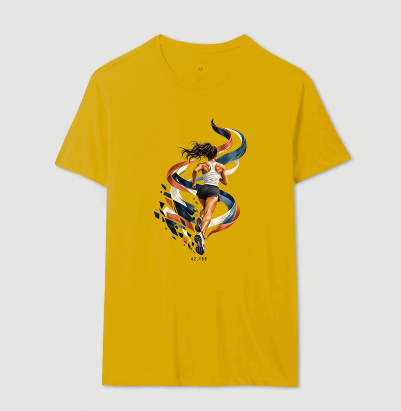 Camiseta Unissex - Dentro da Maratona, Masculino, Amarelo