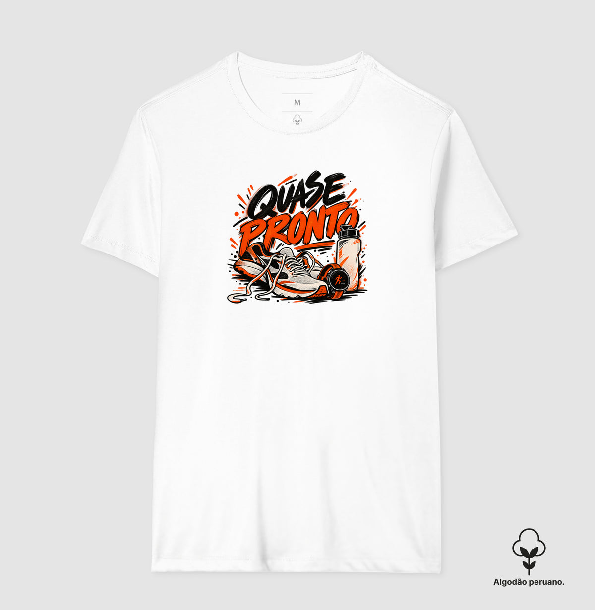 Camiseta Algodão Peruano - Cinco Minutos Para Sair