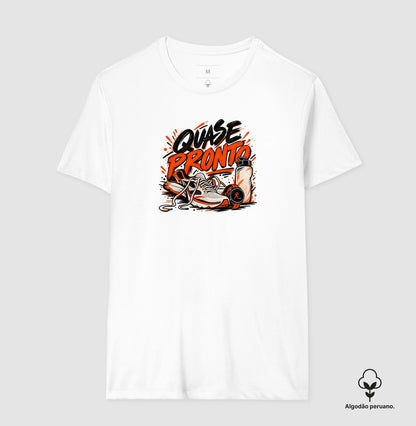 Camiseta Algodão Peruano - Cinco Minutos Para Sair