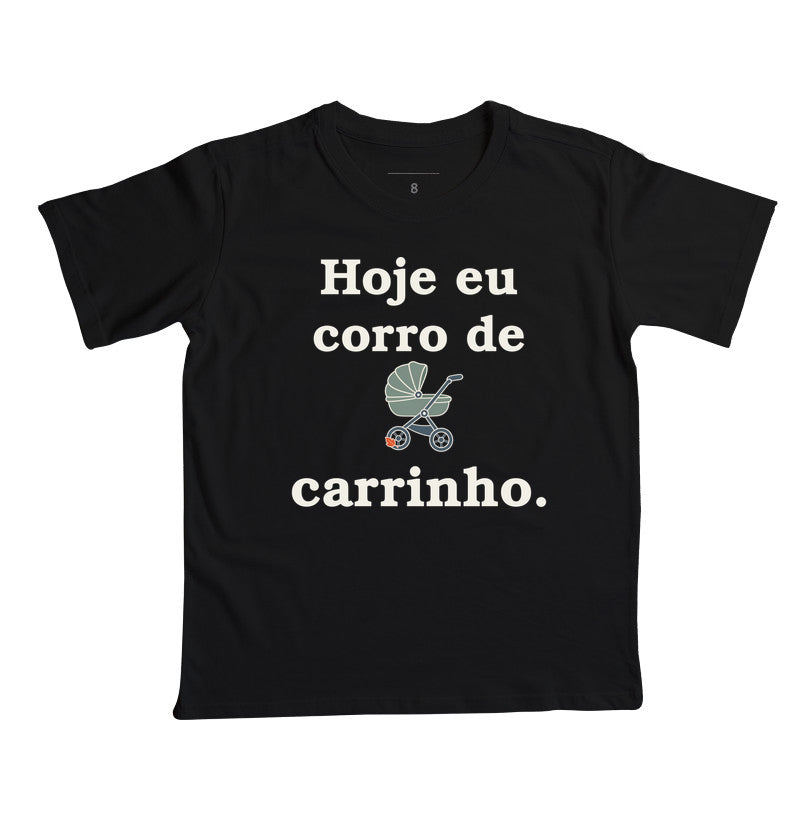 Camiseta Infantil - Volta de Carrinho, Preta