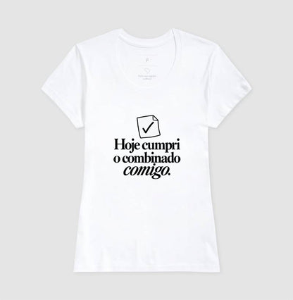 Camiseta Unissex - Pequeno Plano Cumprido — Branca — Feminino