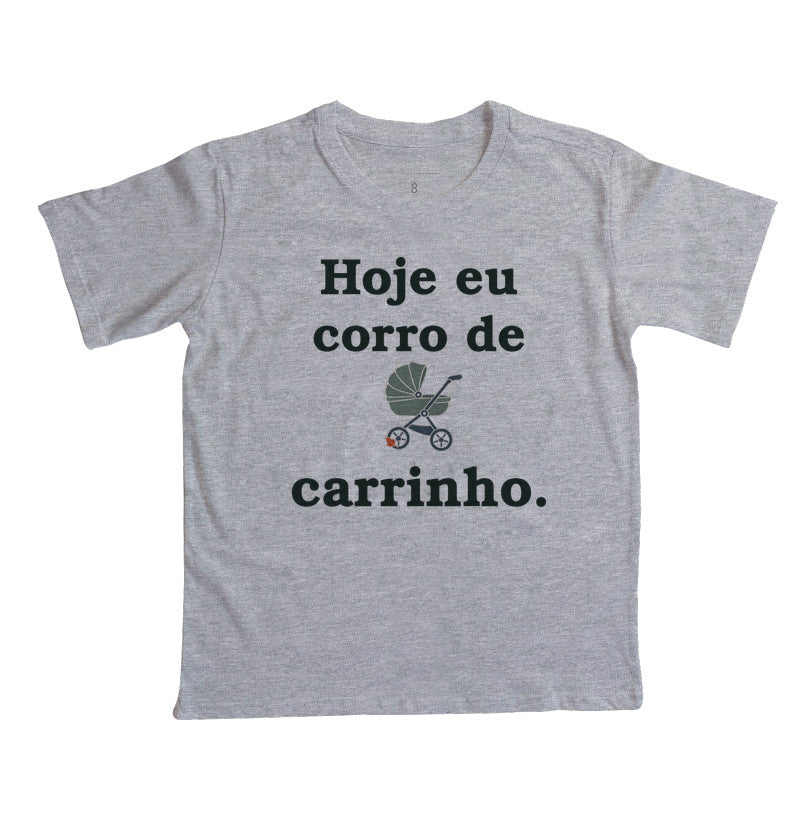 Camiseta Infantil - Volta de Carrinho, Cinza