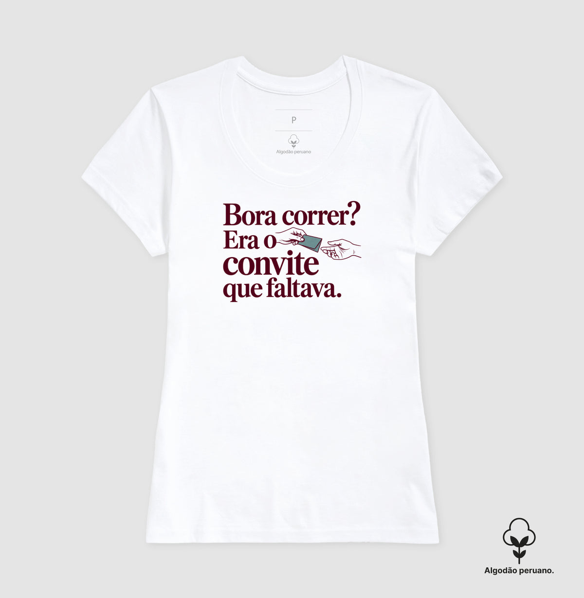 Camiseta Algodão Peruano - Convite Aceito