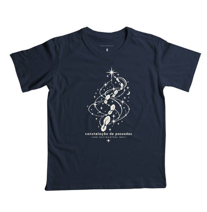 Camiseta infantil - Constelação de passadas