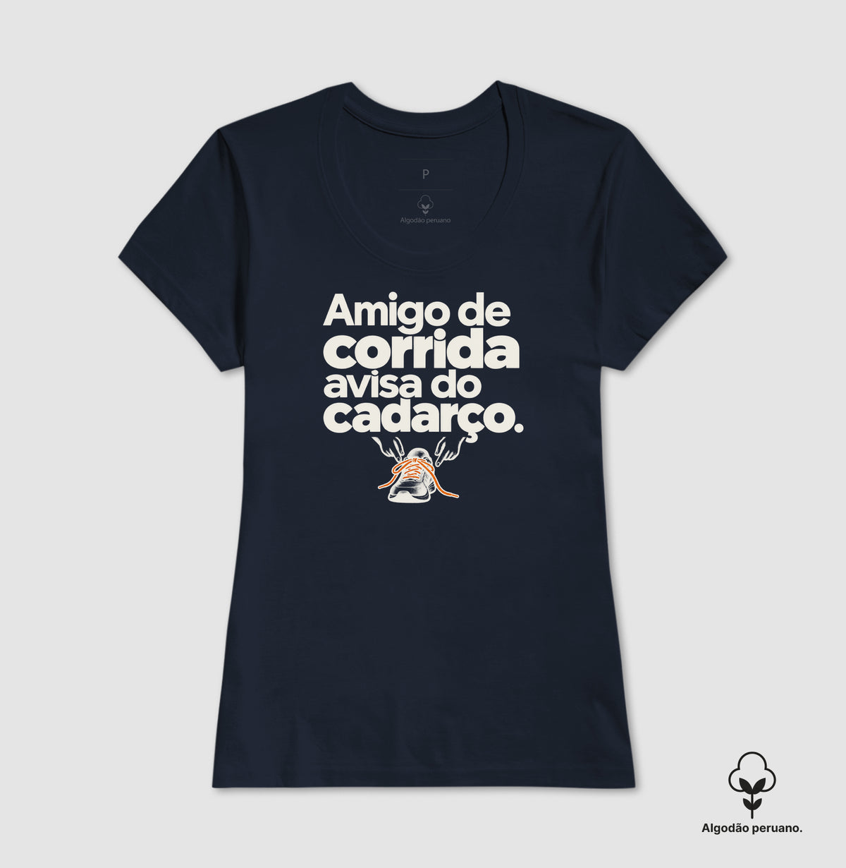 Camiseta Algodão Peruano - Cuidado Pequeno