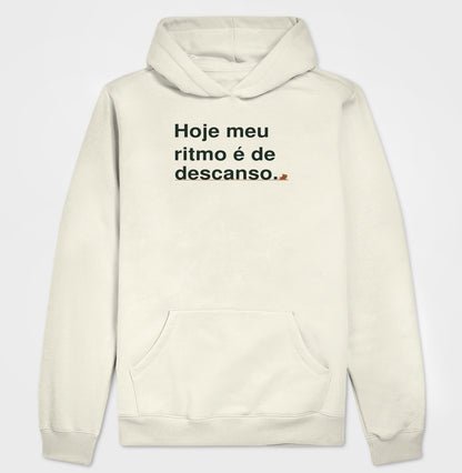 Moletom com Capuz - Ritmo de Descanso, Off White