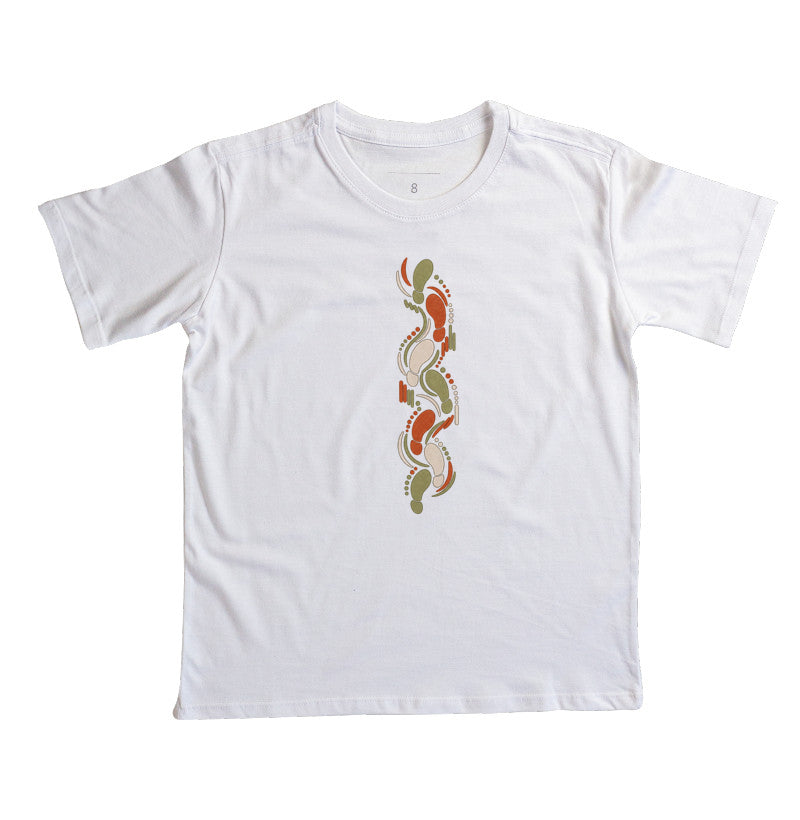 Camiseta infantil - Sistema de passadas