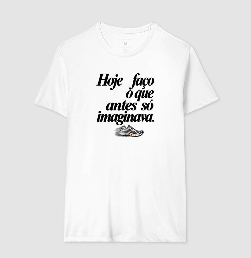 Camiseta Unissex - Passo que Antes Faltava, Masculino, Branca