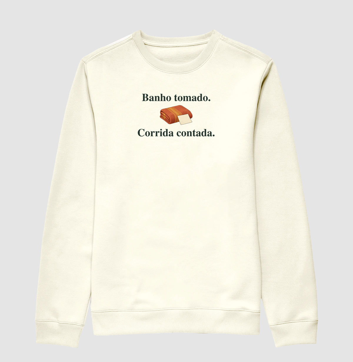 Suéter Moletom - História Contada, Off White