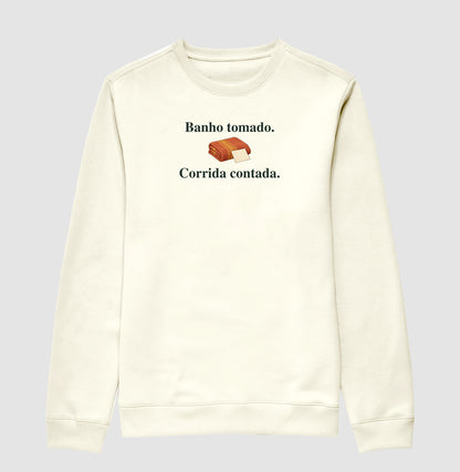Suéter Moletom - História Contada, Off White