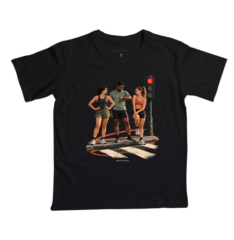Camiseta Infantil - Semáforo Vermelho