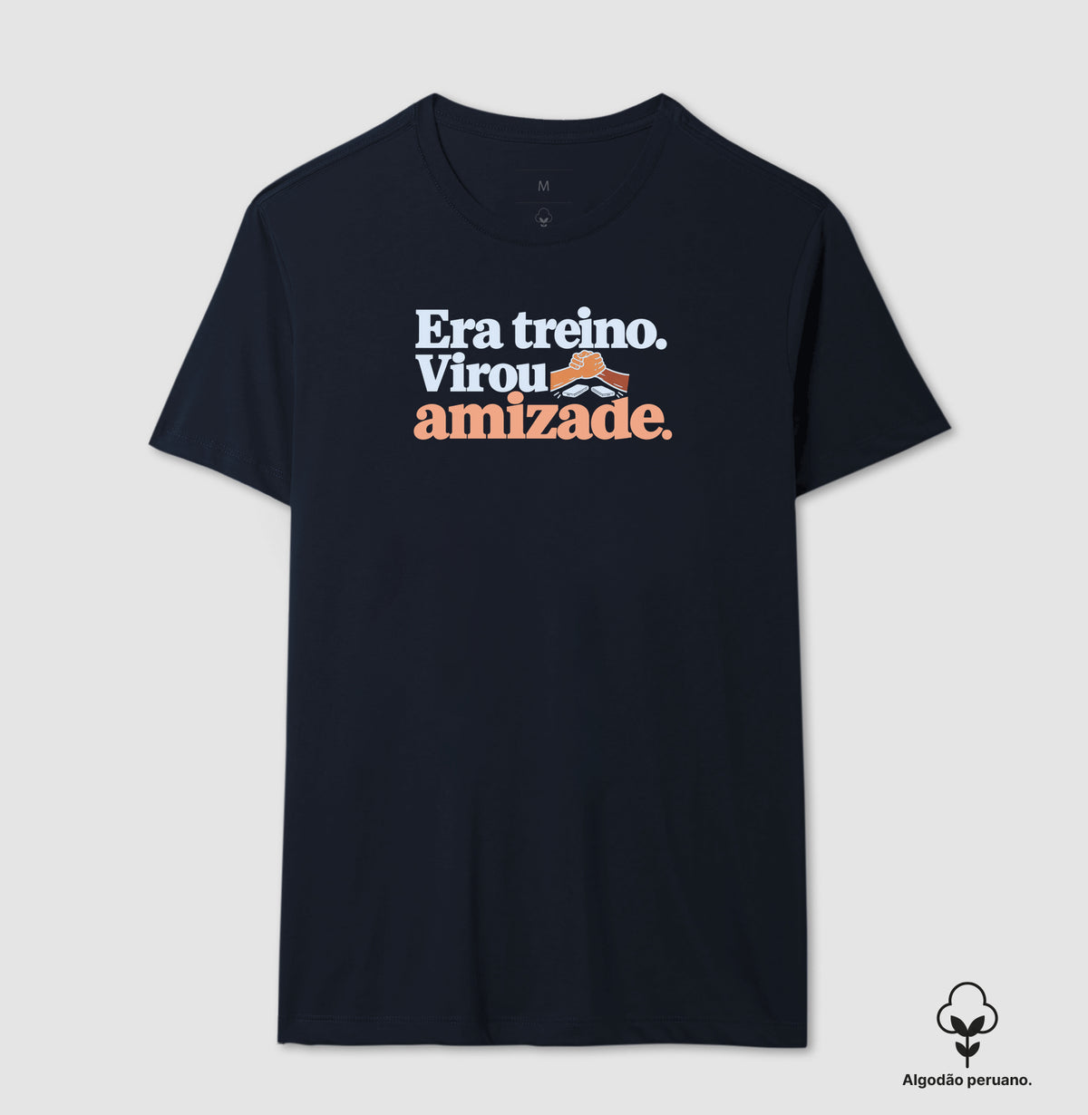 Camiseta Algodão Peruano - Amizade Salva