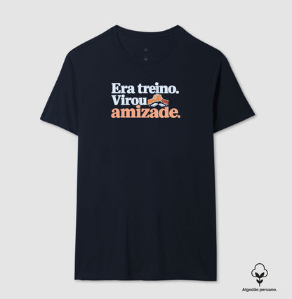 Camiseta Algodão Peruano - Amizade Salva