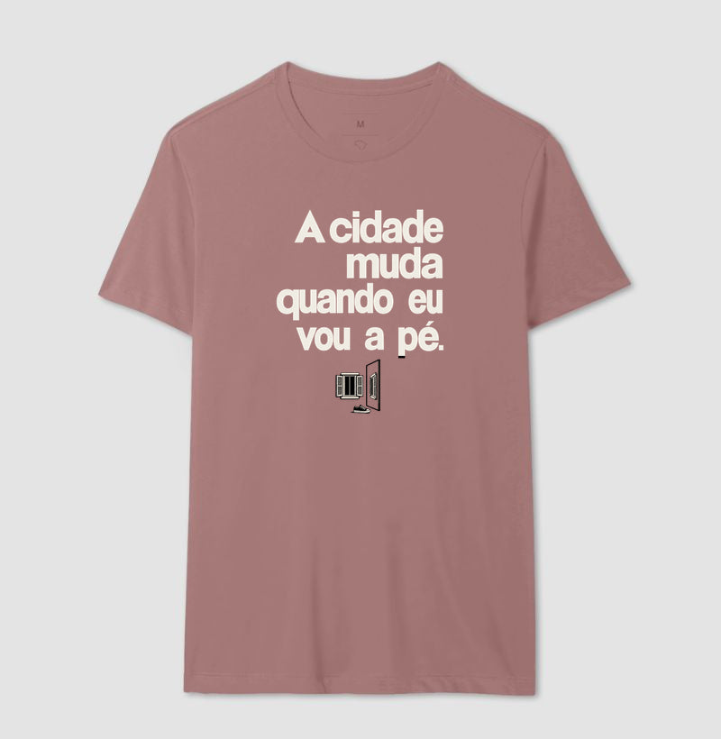 Camiseta Unissex - Outro Olhar, Masculino, Rosa