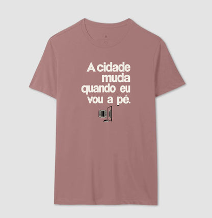 Camiseta Unissex - Outro Olhar, Masculino, Rosa