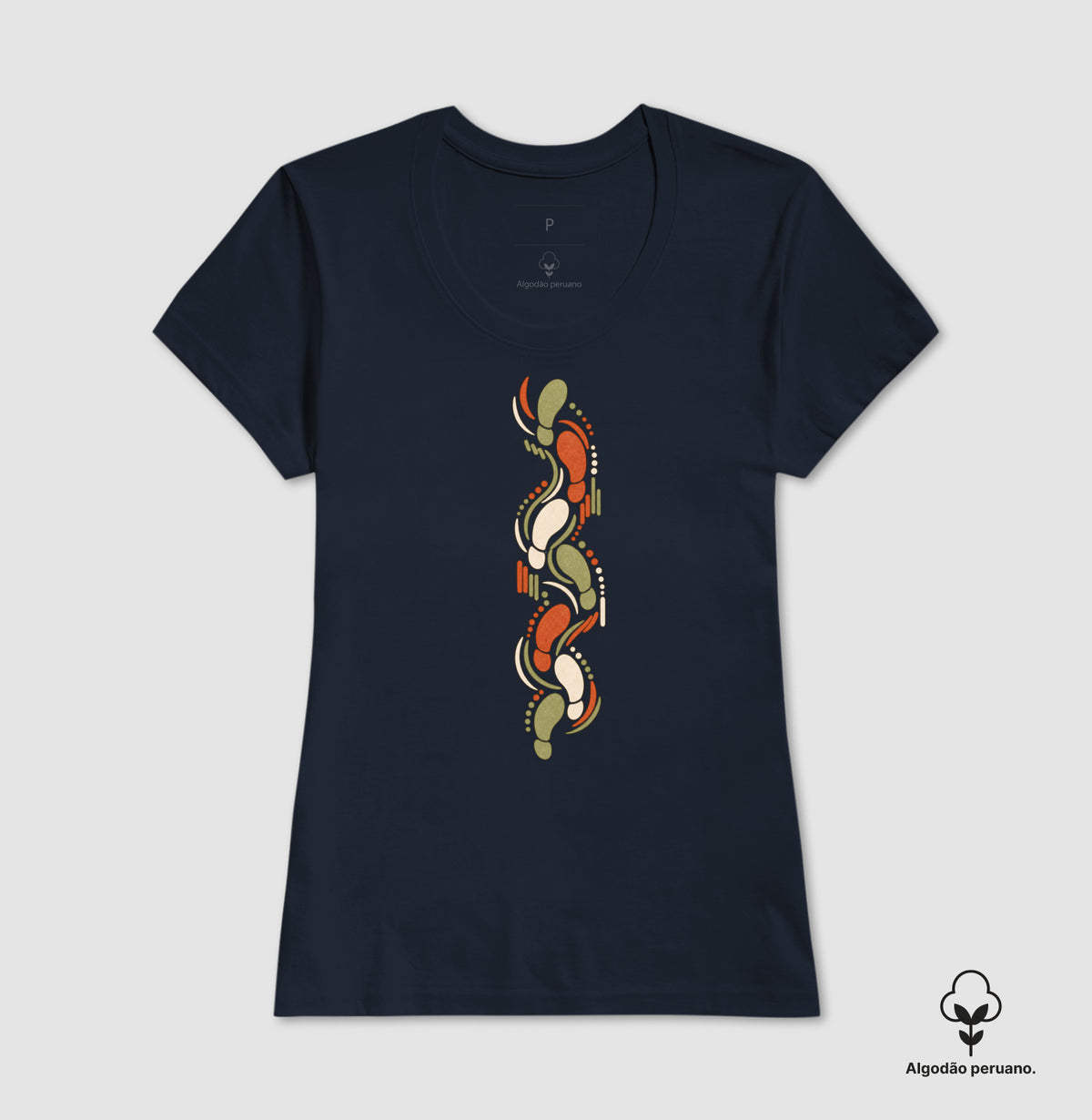 Camiseta Algodão Peruano - Sistema de passadas