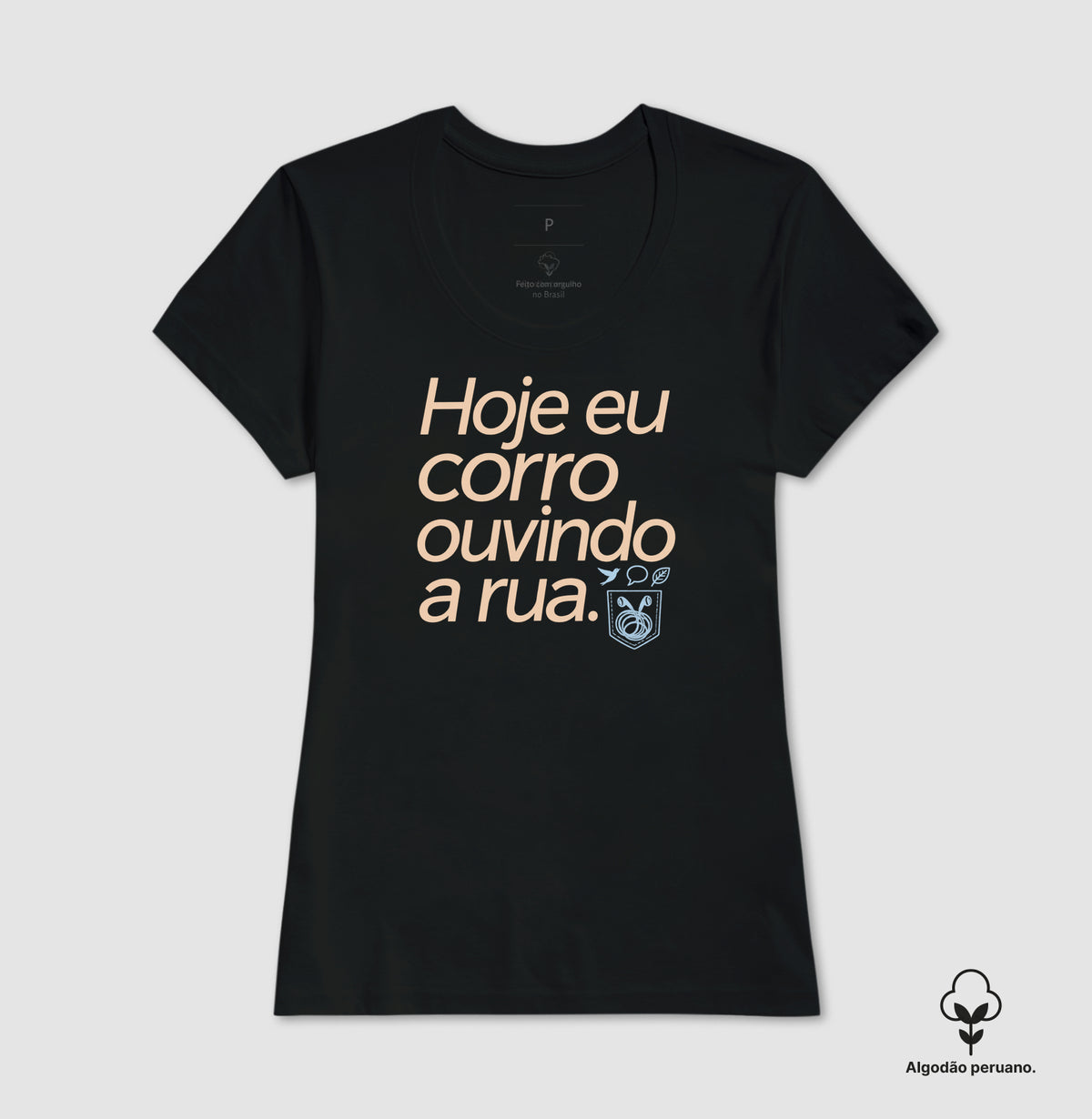 Camiseta Algodão Peruano - Música Guardada