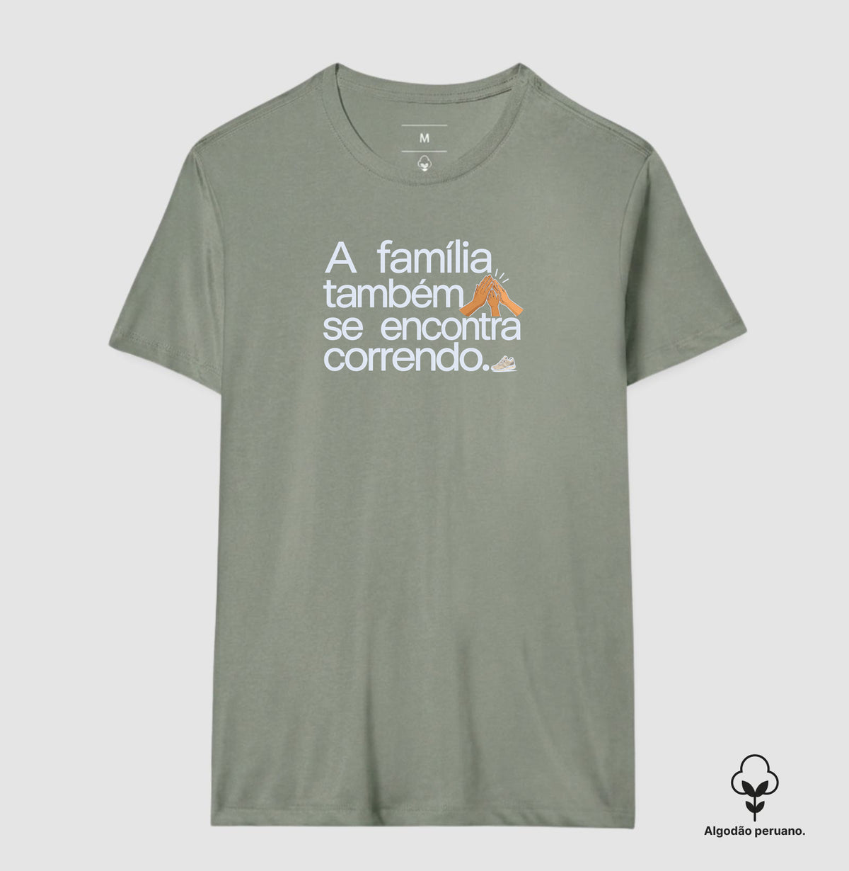 Camiseta Algodão Peruano - Família na Calçada