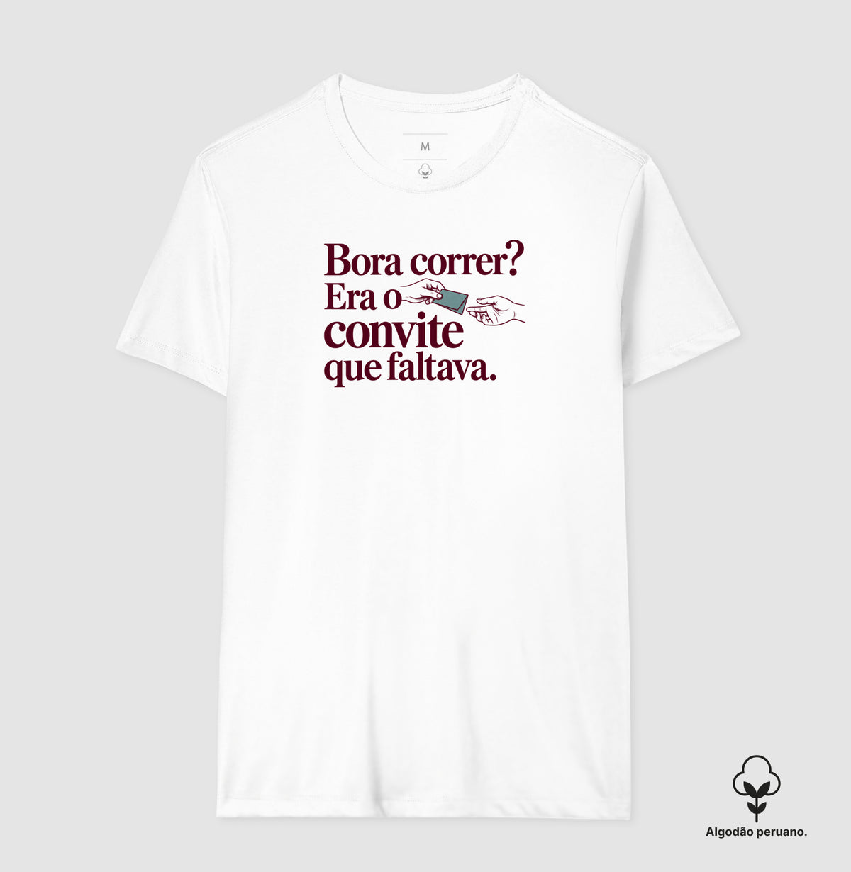 Camiseta Algodão Peruano - Convite Aceito