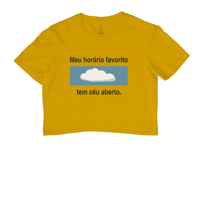 Cropped - Hora Preferida, Amarelo