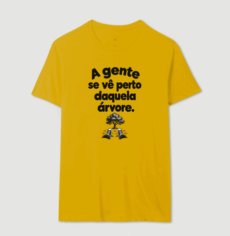 Camiseta Unissex - Ponto de Encontro, Masculino, Amarelo