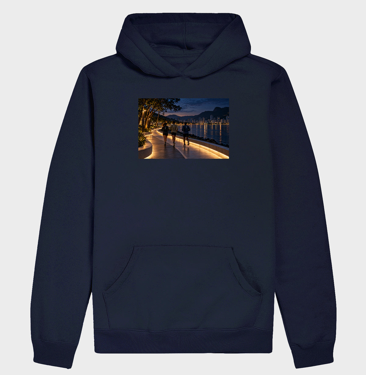 Hoodie Moletom - Noite Refletiva, Marinho