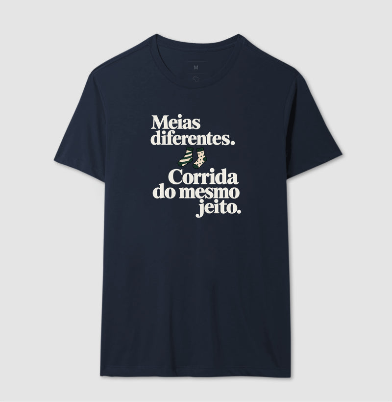 Camiseta Unissex - Par Diferente, Masculino, Marinho