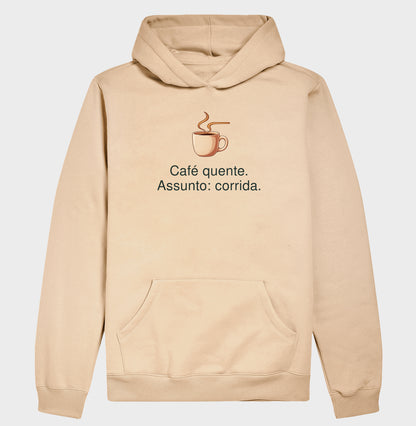 Moletom com Capuz - Assunto Quente, Bege