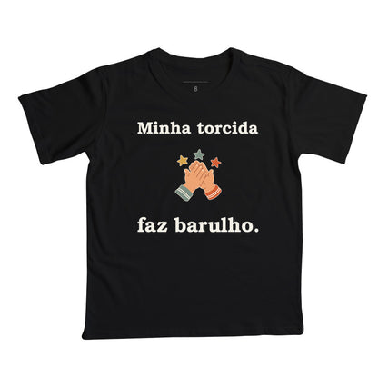 Camiseta Infantil - Torcida Barulhenta, Preta