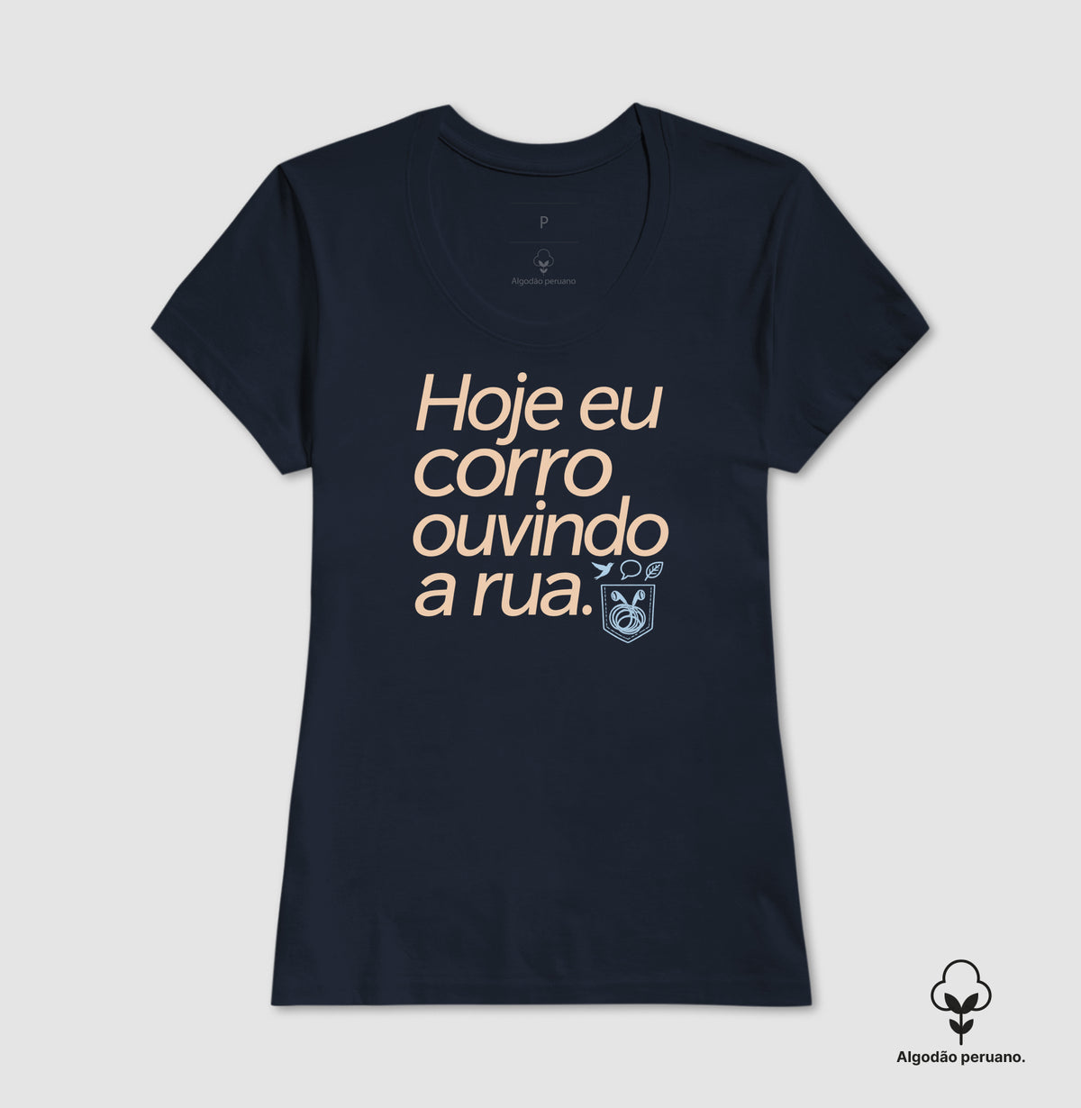 Camiseta Algodão Peruano - Música Guardada