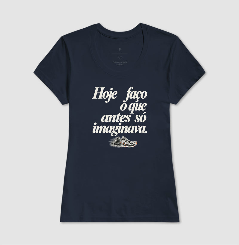 Camiseta Unissex - Passo que Antes Faltava, Feminino, Marinho