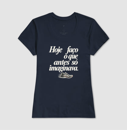 Camiseta Unissex - Passo que Antes Faltava, Feminino, Marinho