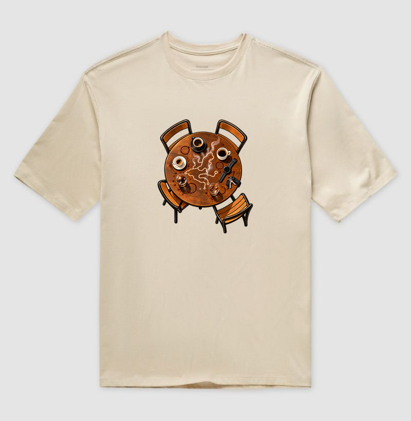 Camiseta Oversized - Café Depois do Corre