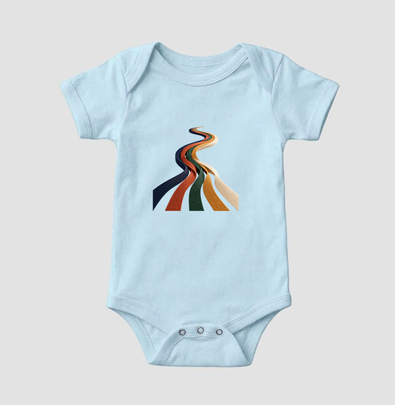 Body Infantil - Quilômetros Compartilhados, Azul Bebê